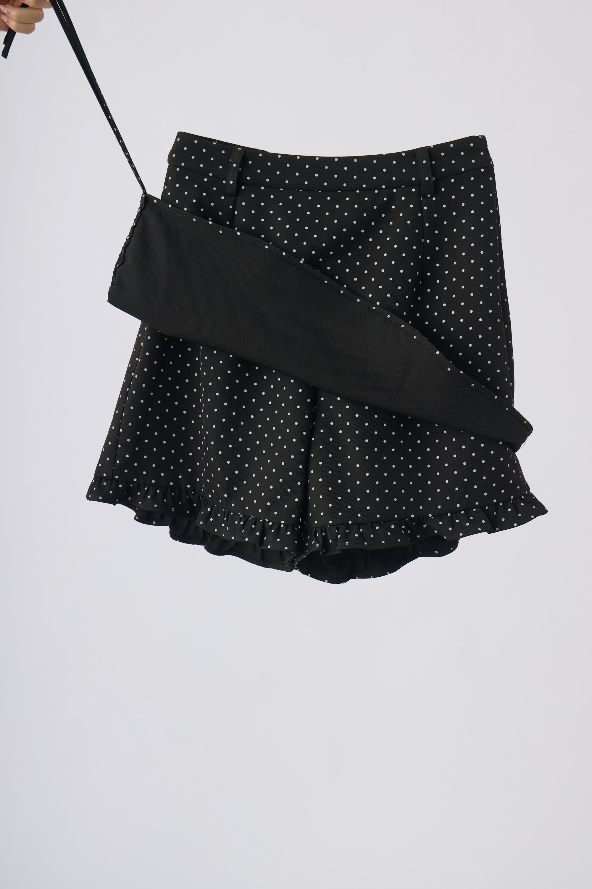 layered frill mini pants