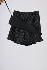 layered frill mini pants