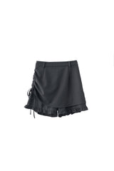 layered frill mini pants