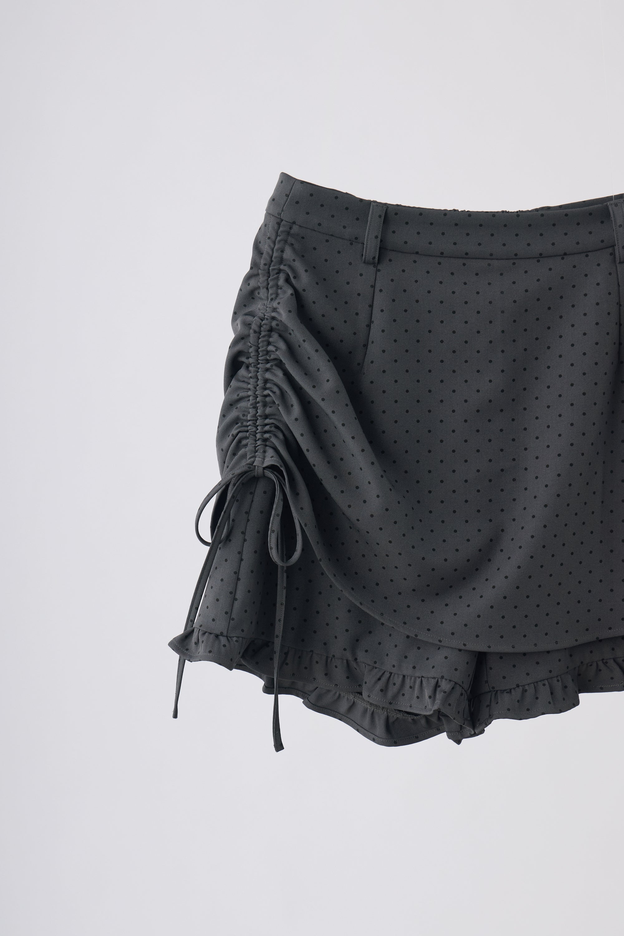 layered frill mini pants