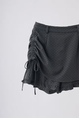 layered frill mini pants