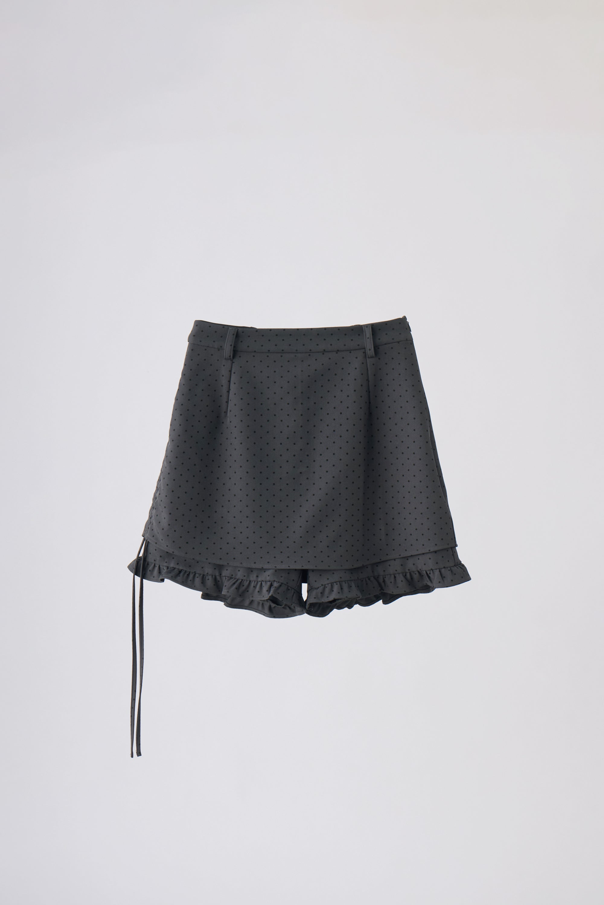 layered frill mini pants
