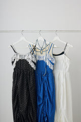 lace drawstring onepiece