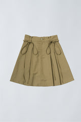 2way ribbon belt mini skirt