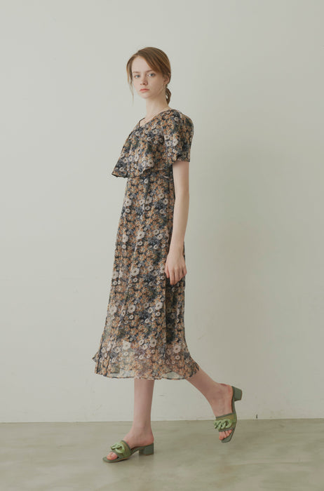 elegant flower onepiece