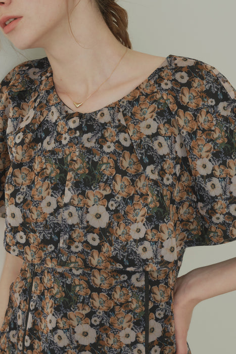 elegant flower onepiece