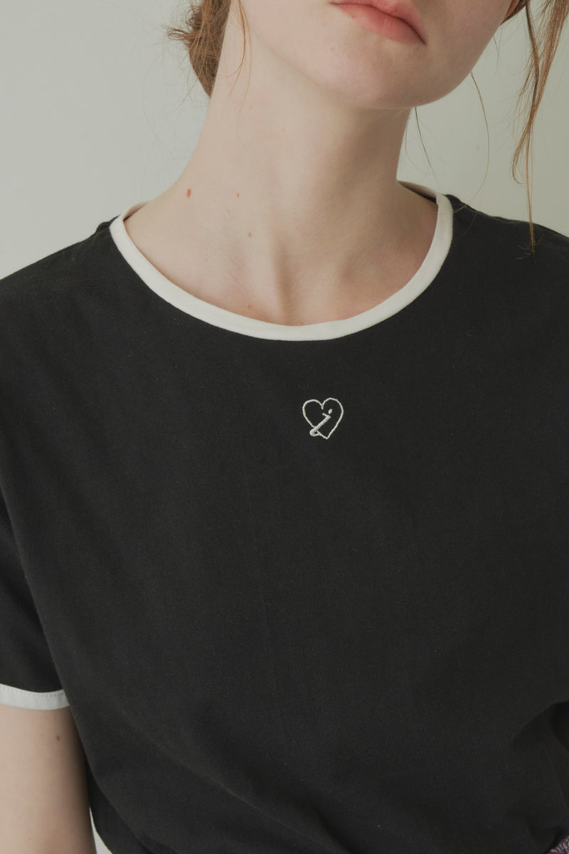 idem heart piping T-shirt