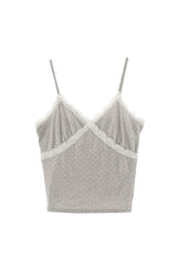 dot lace camisole