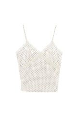 dot lace camisole