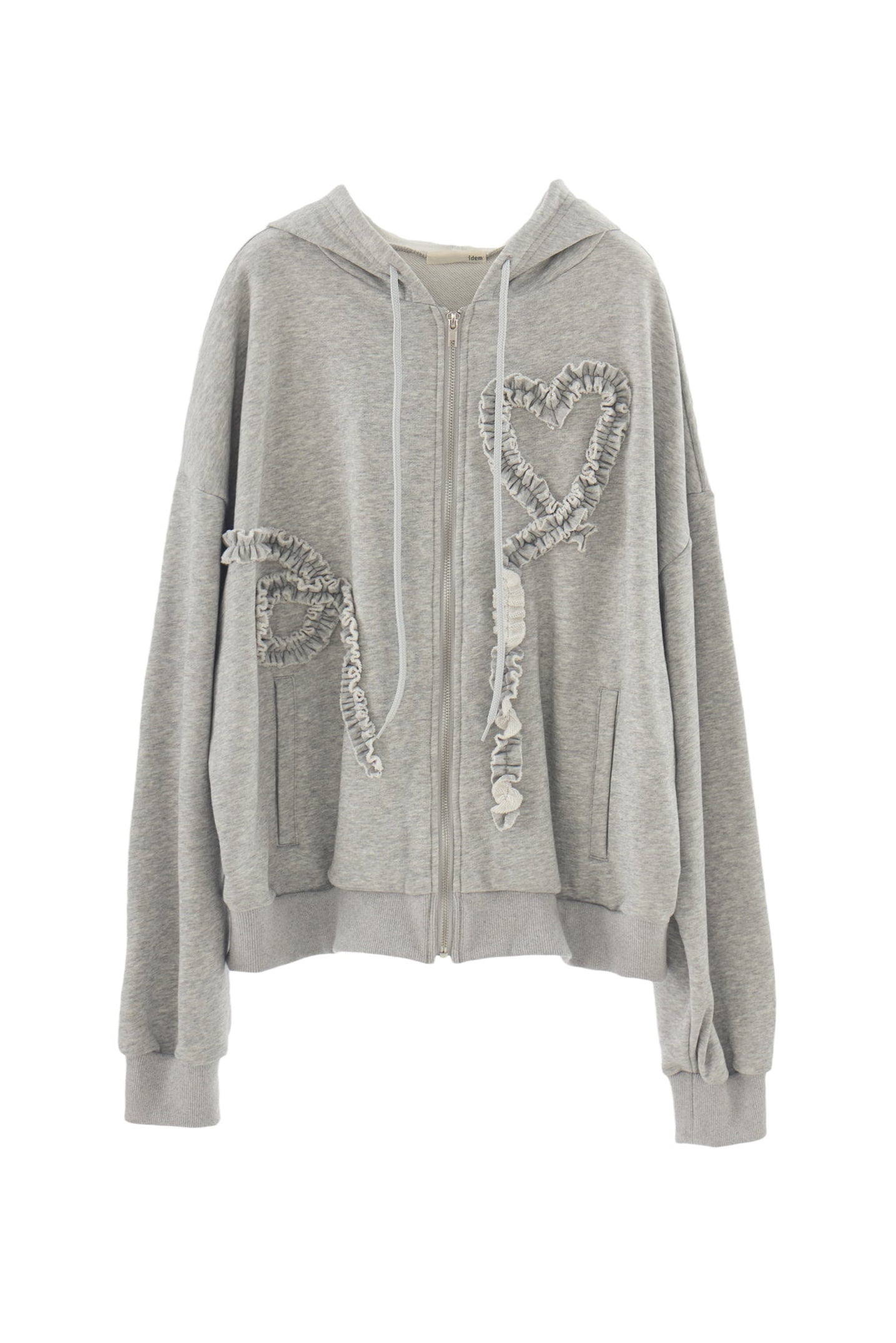 heart frill hoodie