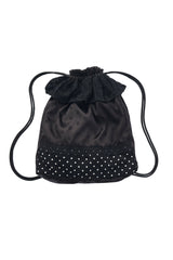 polka dot lace frill knapsack