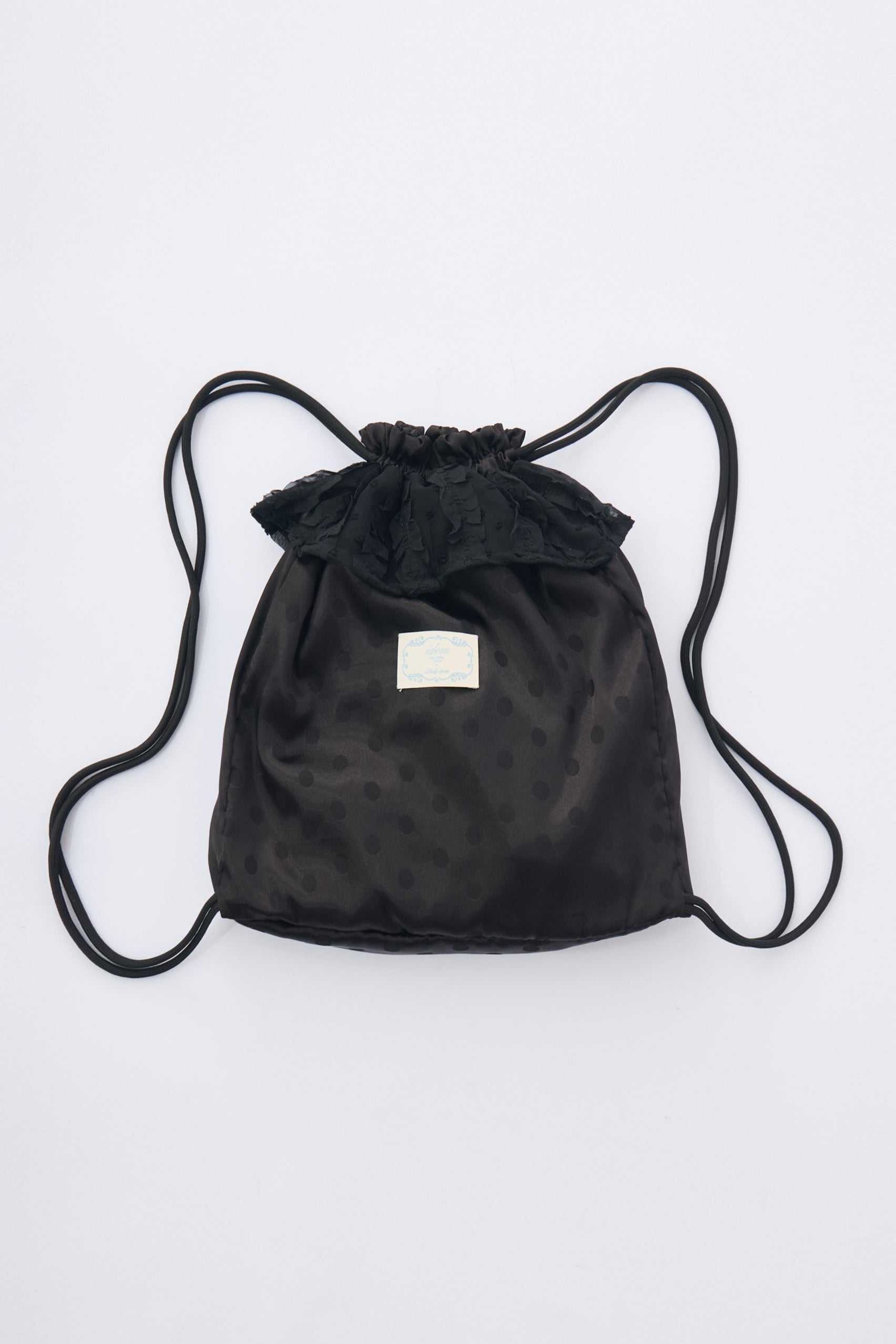 polka dot lace frill knapsack
