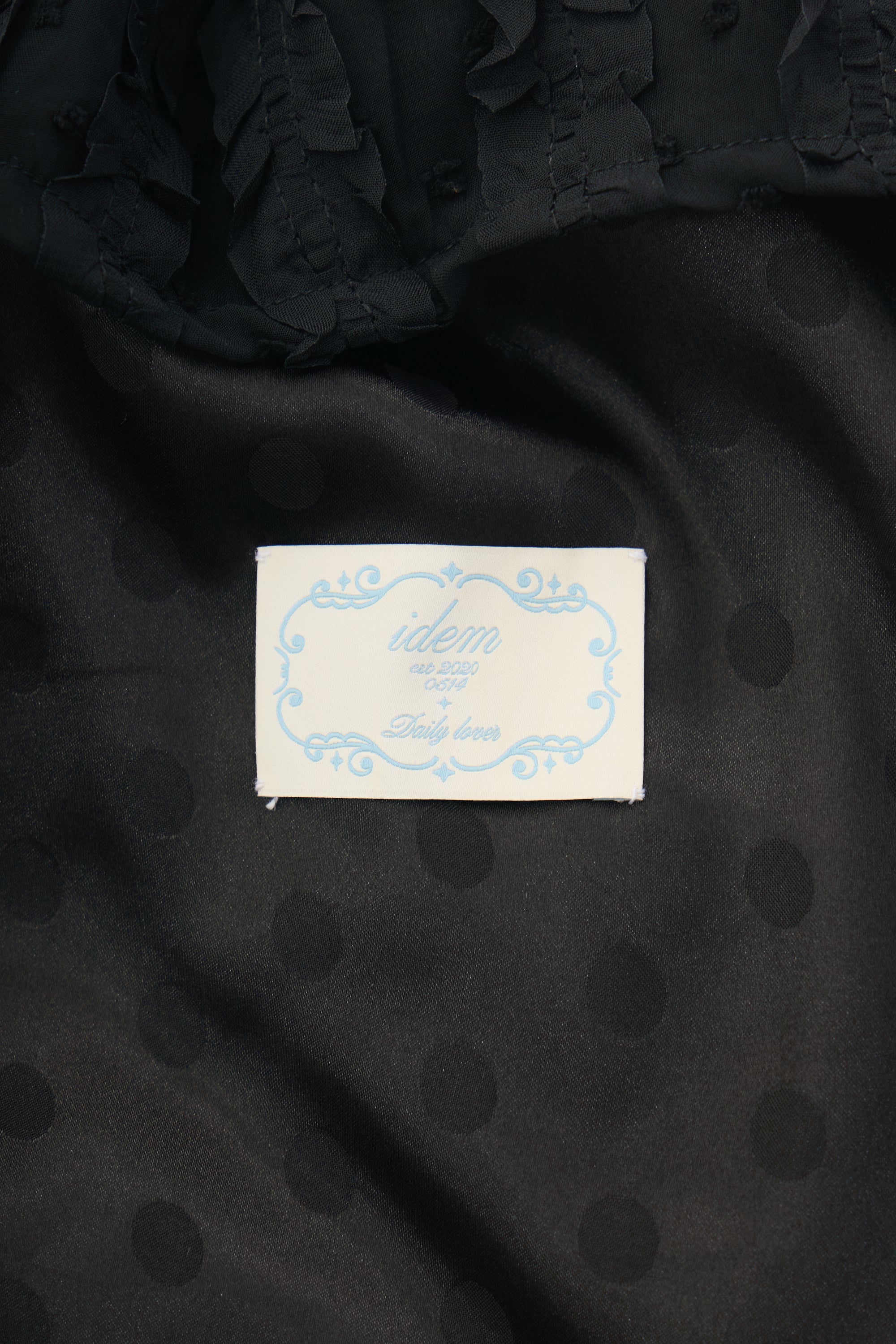 polka dot lace frill knapsack