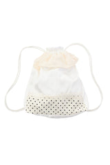 polka dot lace frill knapsack