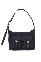 double pocket nylon bag