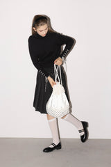 polka dot lace frill knapsack