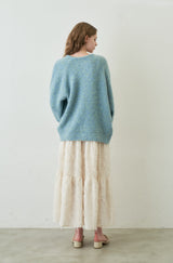 fringe tiered skirt