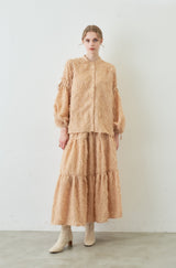 fringe tiered skirt