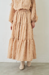 fringe tiered skirt