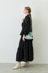 fringe tiered skirt