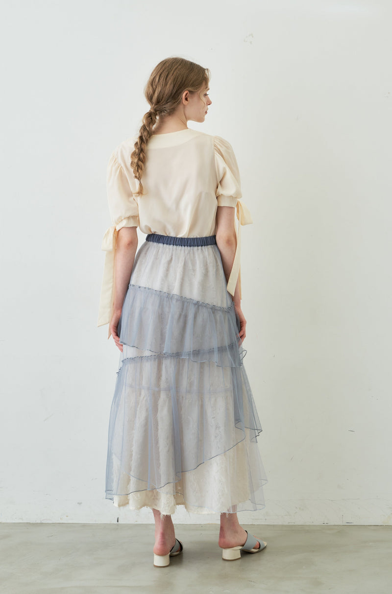 reversible tulle frill skirt