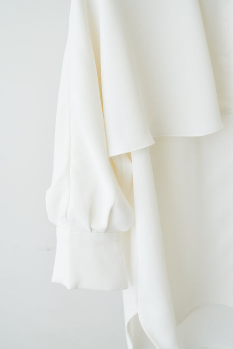 cape layered blouse