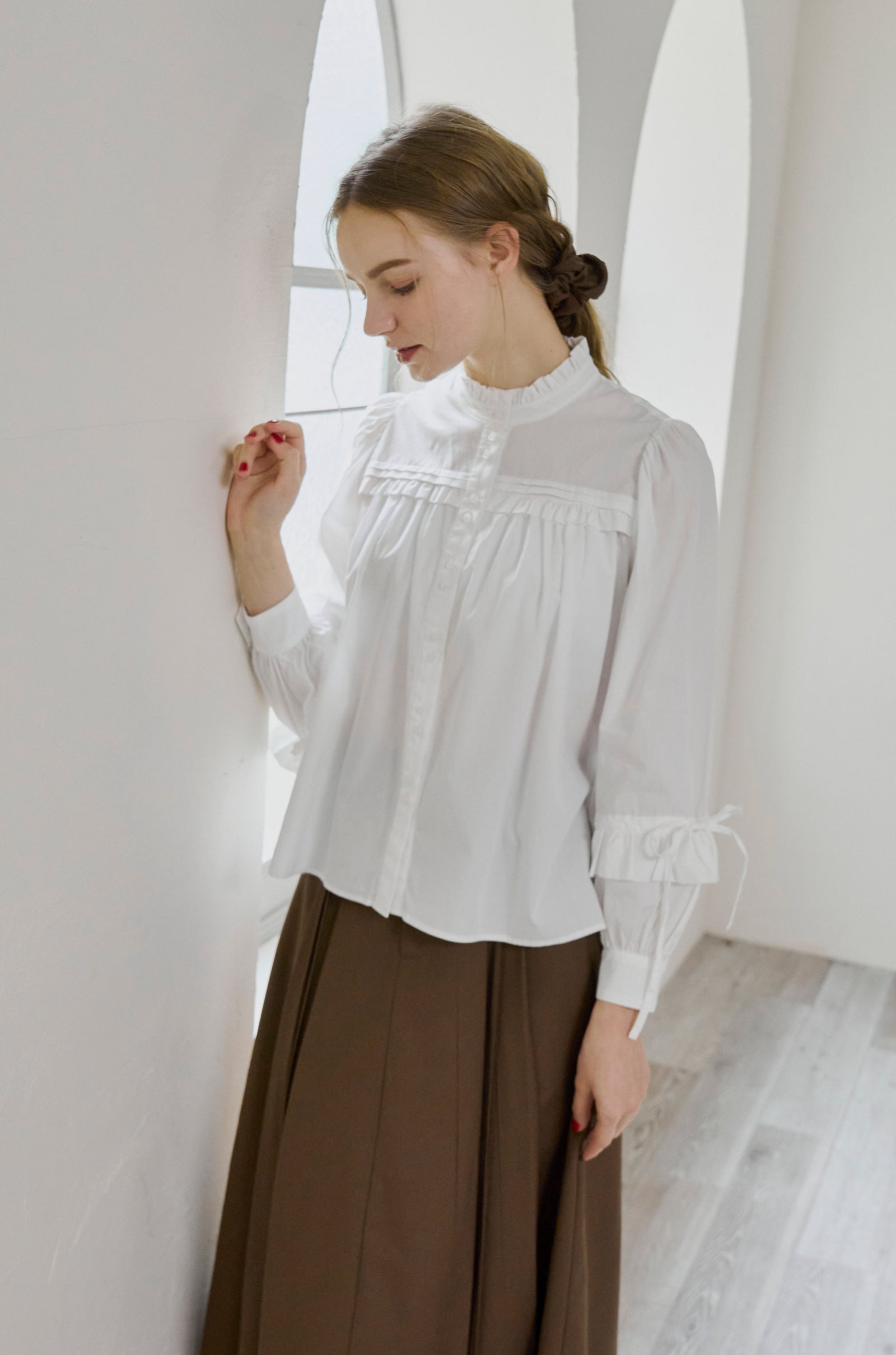 トップス idem/made in Japan new classic blouse made in Japan new classic blouse – idem