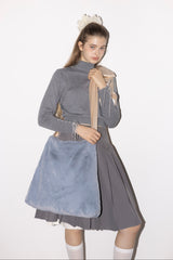 lace up ribbon turtle knit (NEW COLOR)