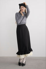 blooming frill long skirt【セットアップ着用可能】