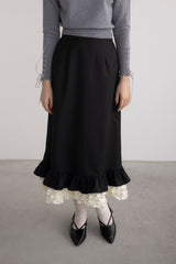 blooming frill long skirt【セットアップ着用可能】