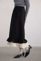 blooming frill long skirt【セットアップ着用可能】