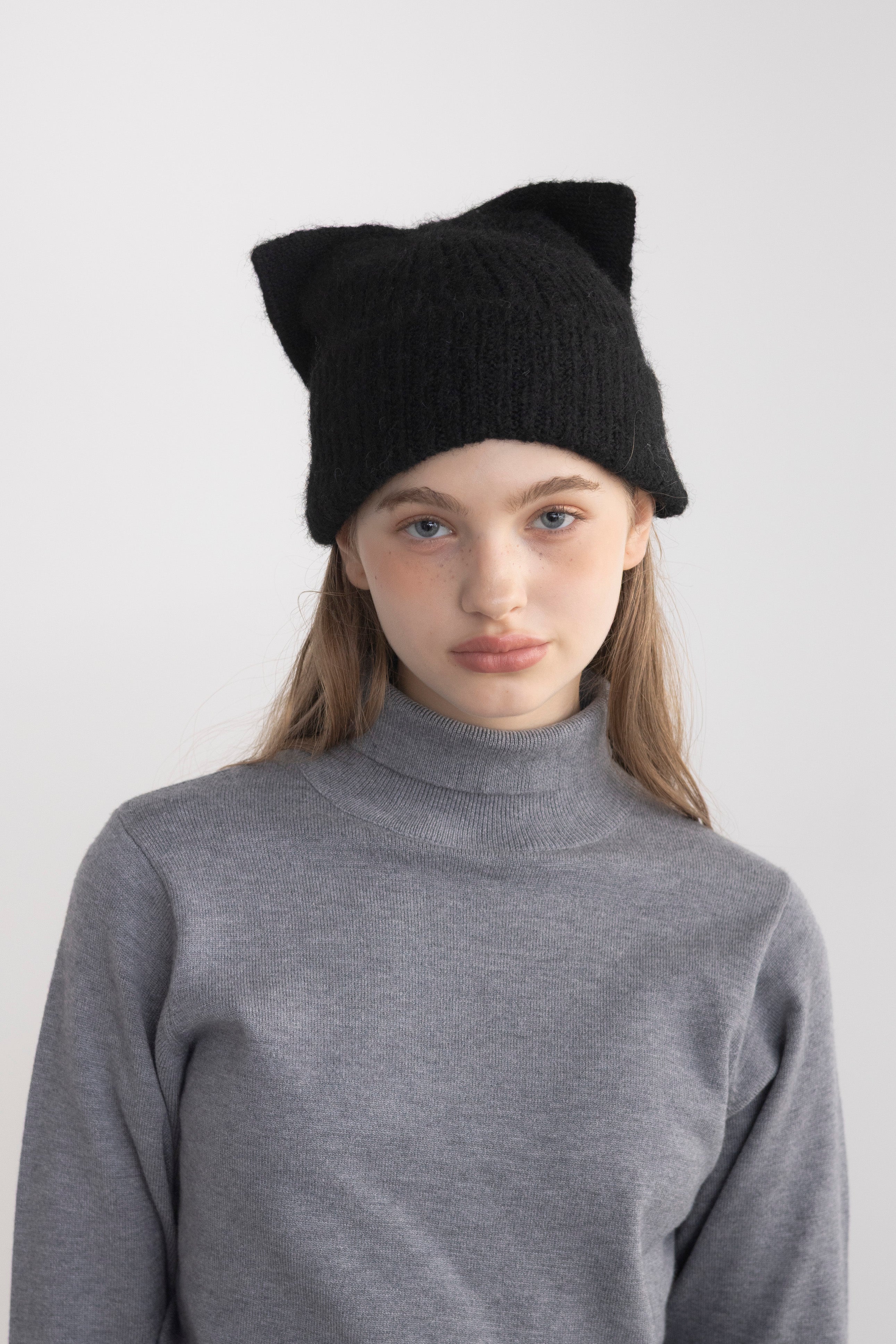 ribbon knit beanie