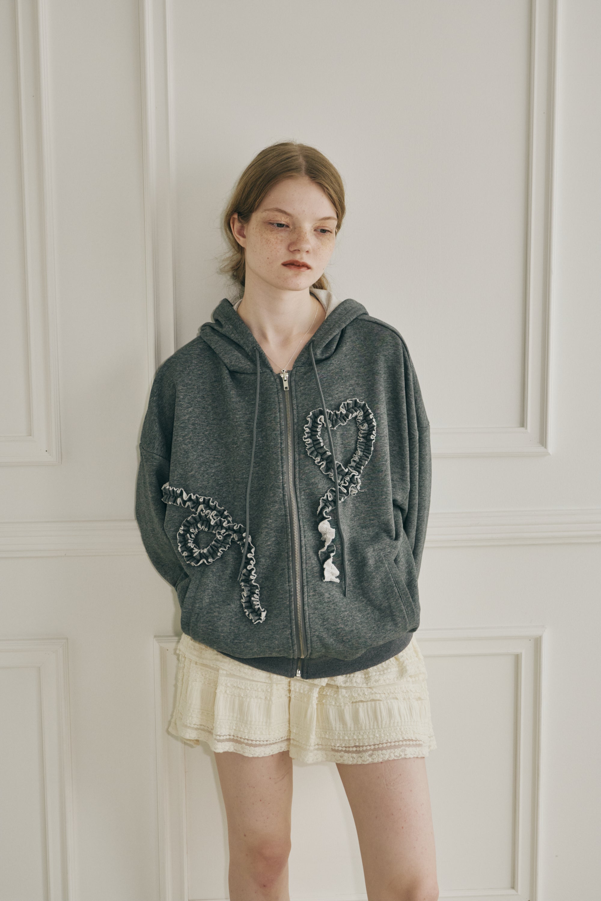 heart frill hoodie (NEW COLOR)