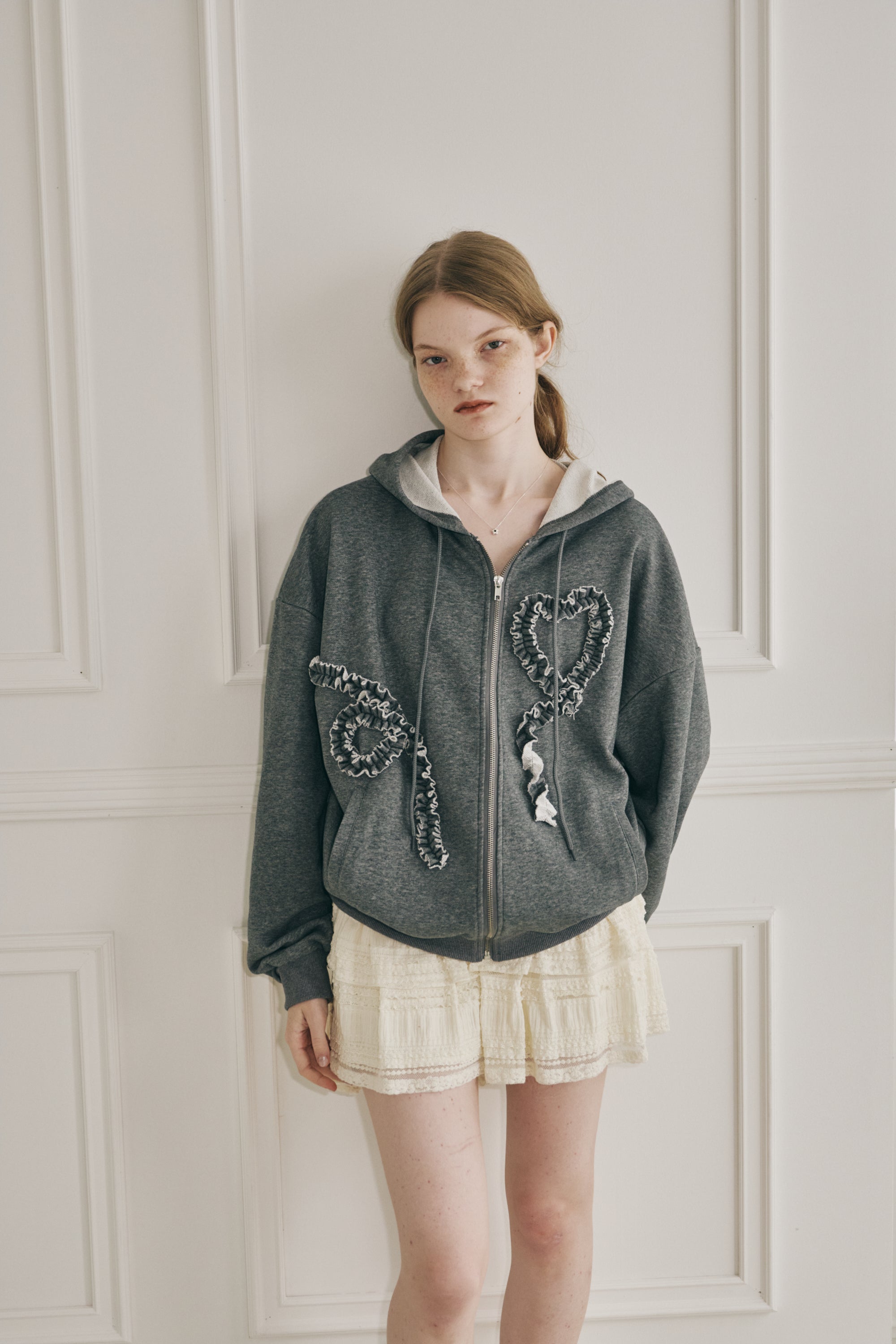 heart frill hoodie (NEW COLOR)