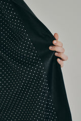 big collar vegan leather jacket