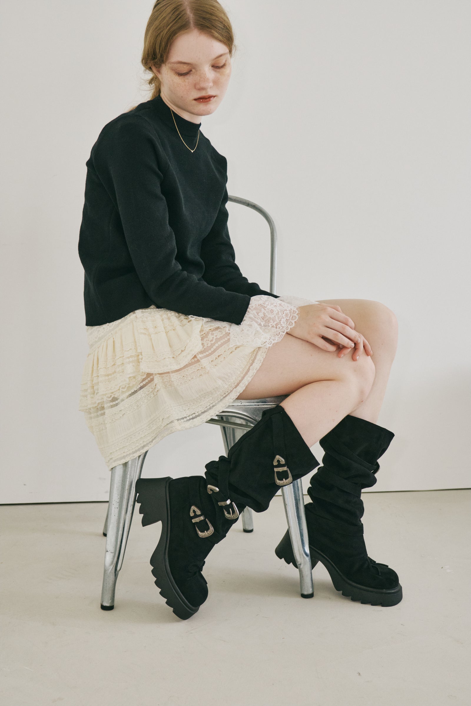 2way kushu-kushu suede boots/2wayスエードブーツ 2way kushu-kushu suede boots / 2wayスエードブーツ（ブーツ）｜idem