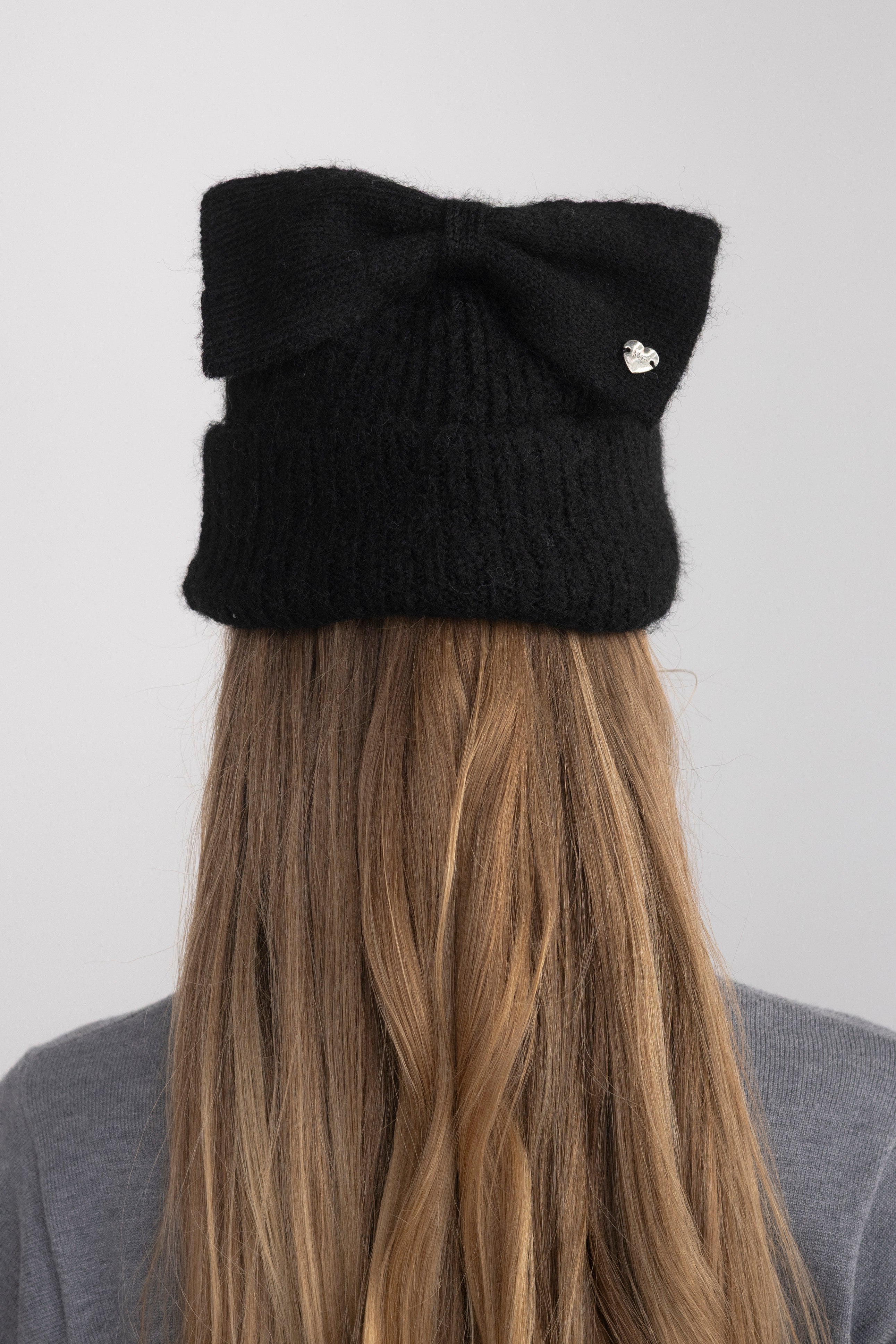 ribbon knit beanie
