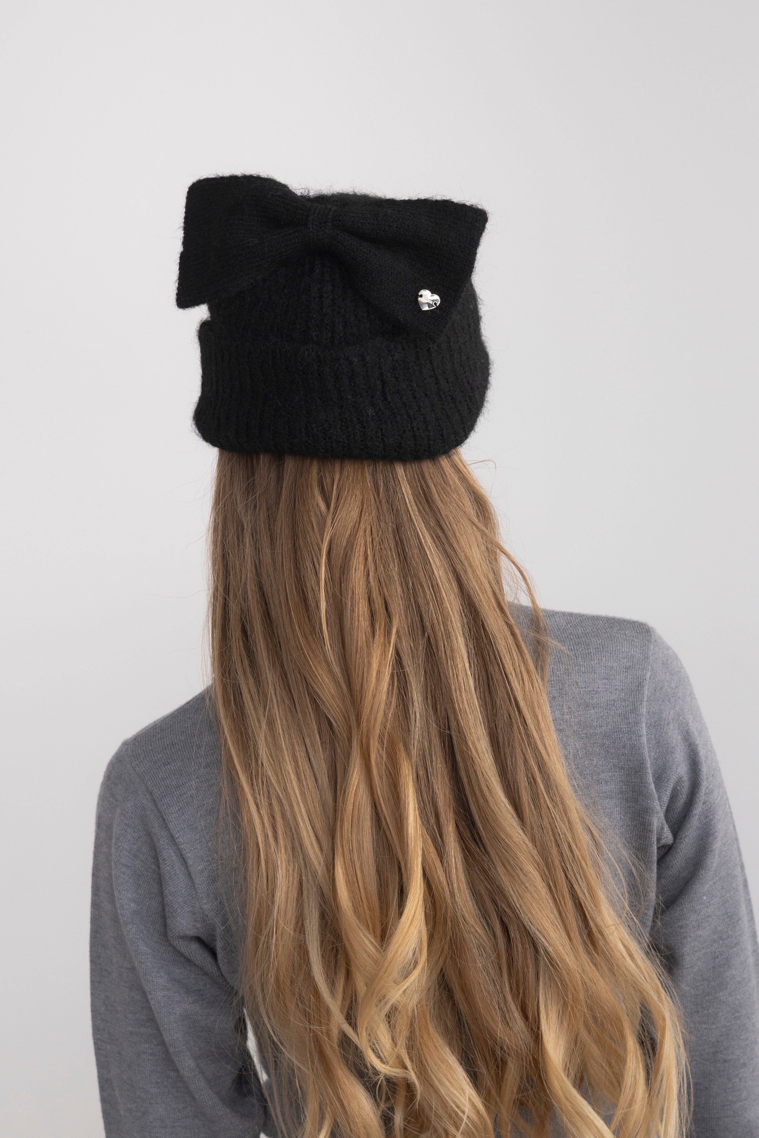ribbon knit beanie