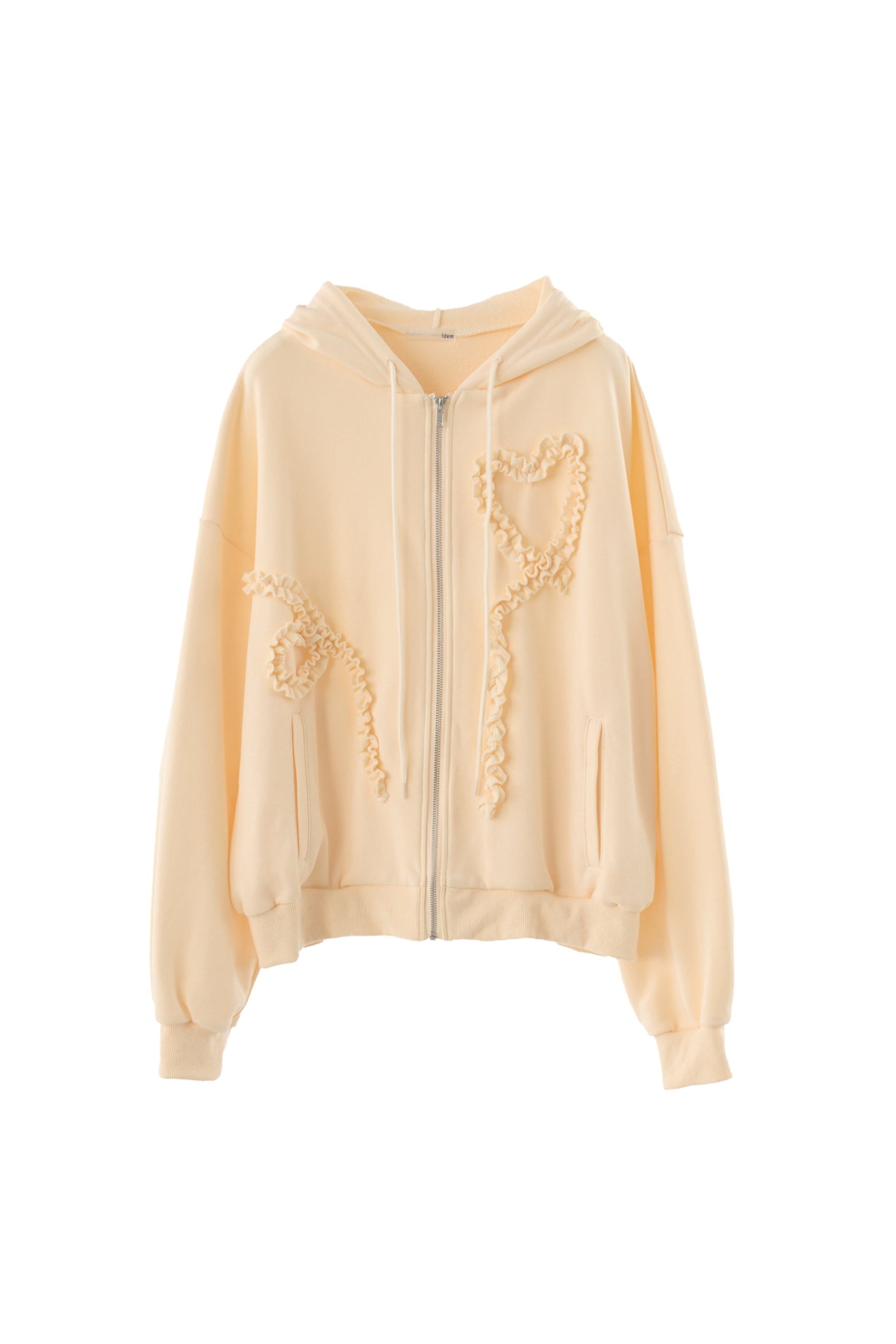 heart frill hoodie