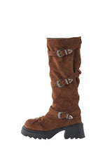 2way kushu-kushu suede boots