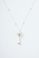 【 online store Exclusive 】silver925 heart key necklace