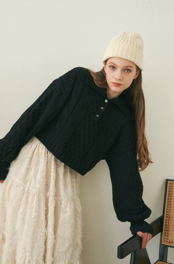 made in Japan polo knit