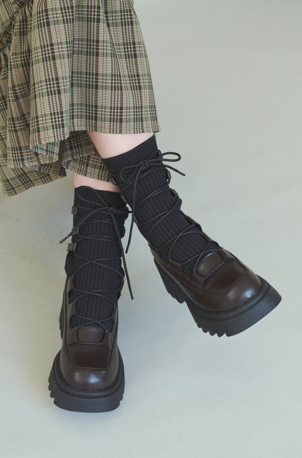 lace up socks boots