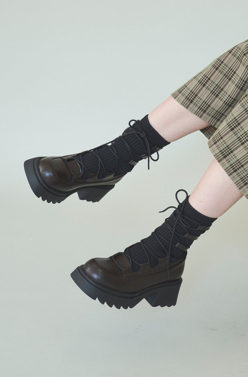 lace up socks boots – idem