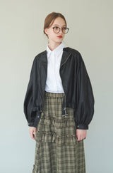 vegan leather blouson