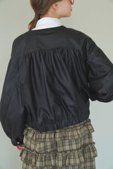 vegan leather blouson