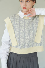 tulip jacquard vest