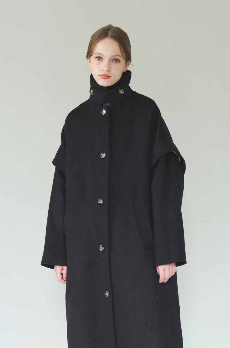 【idem】2way long wool coat