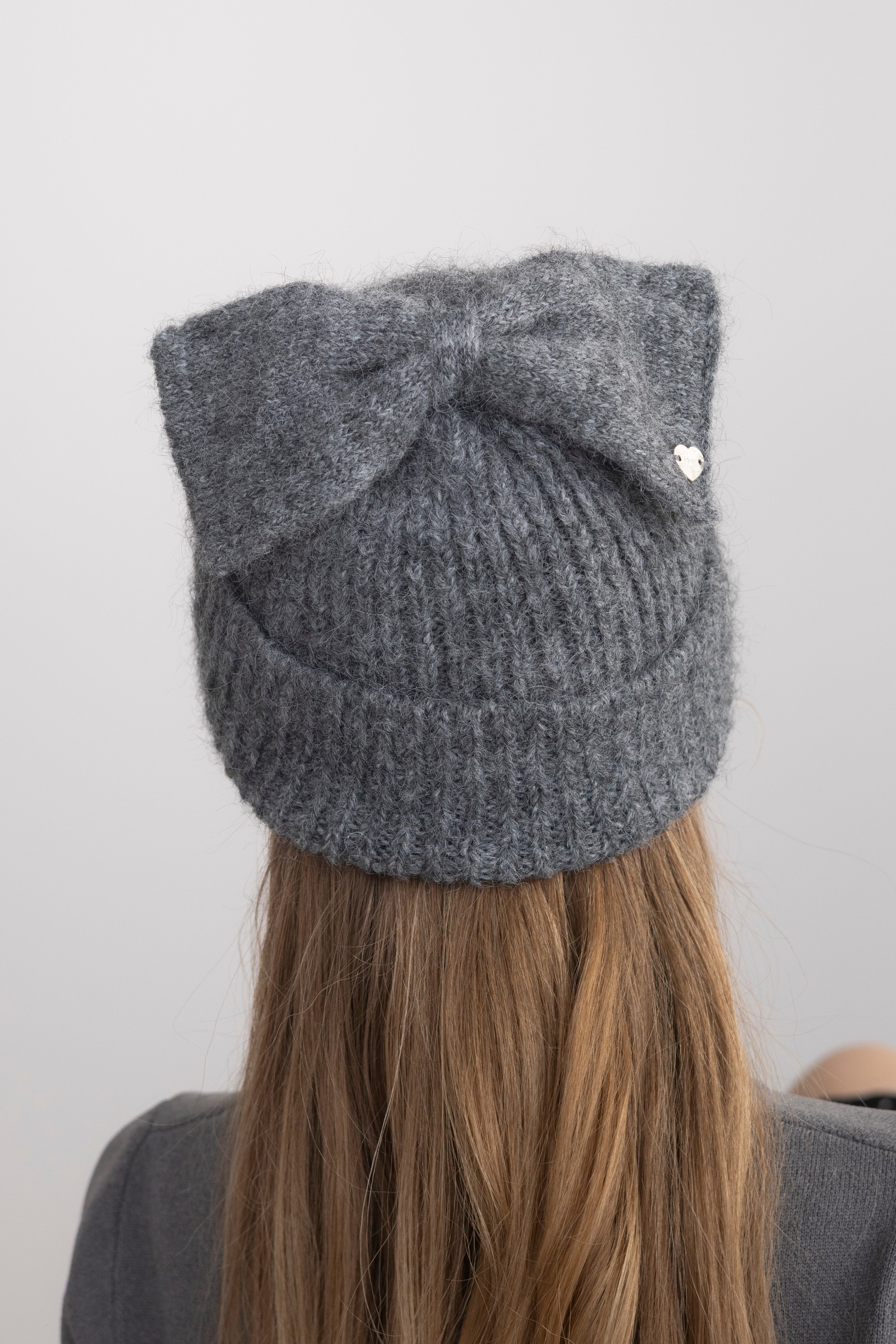 ribbon knit beanie