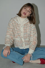 mix tweed sailor jacket